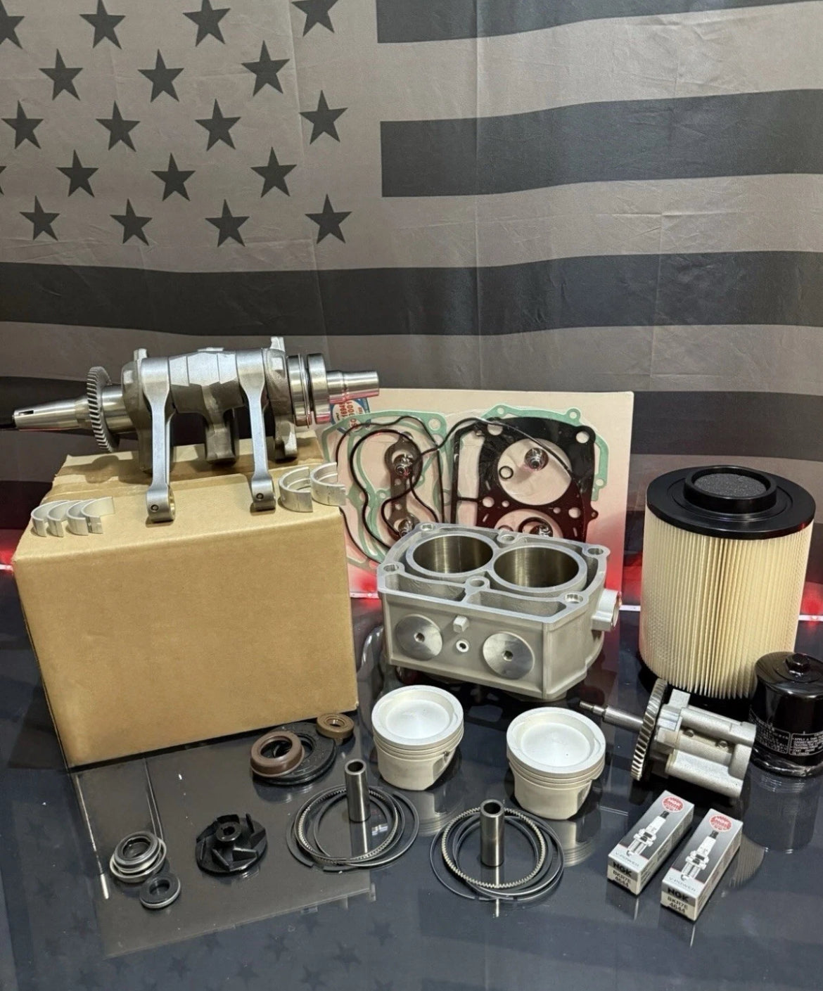 Polaris RZR 800 Complete Engine Motor Rebuild Kit - Without Valves