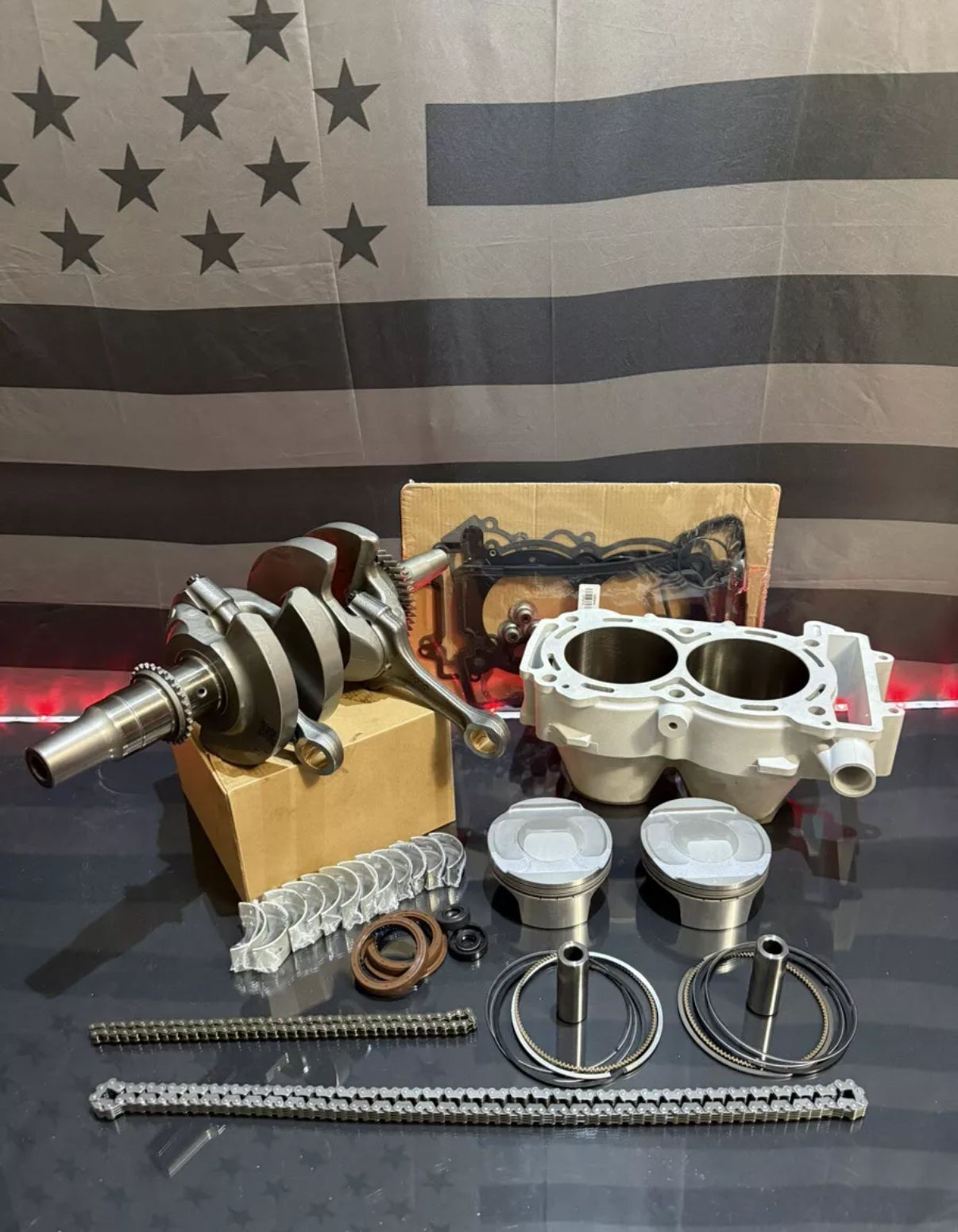 2013-2014 Polaris RZR 900 Engine Motor Rebuild Kit - Crankshaft Cylinder Pistons