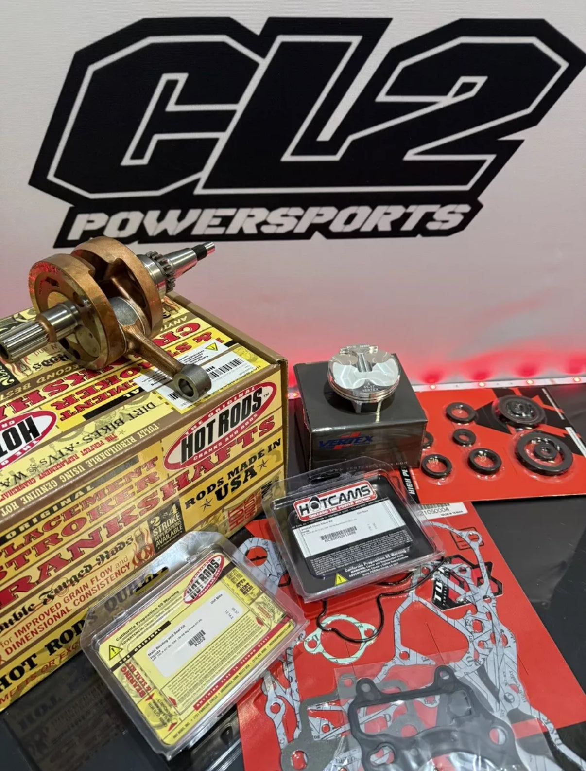 2012-2024 Honda CRF150R CRF 150R Engine Motor Rebuild Kit - Crankshaft Piston Valves