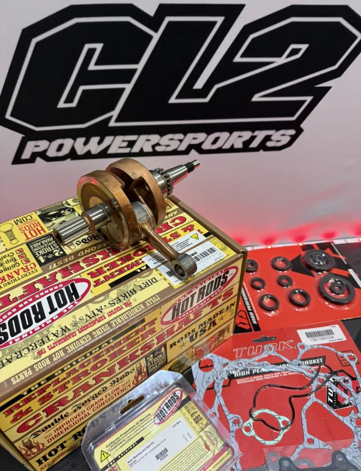 2012-2024 Honda CRF150R CRF 150R Bottom End Rebuild Kit - Crankshaft Bearings Gasket