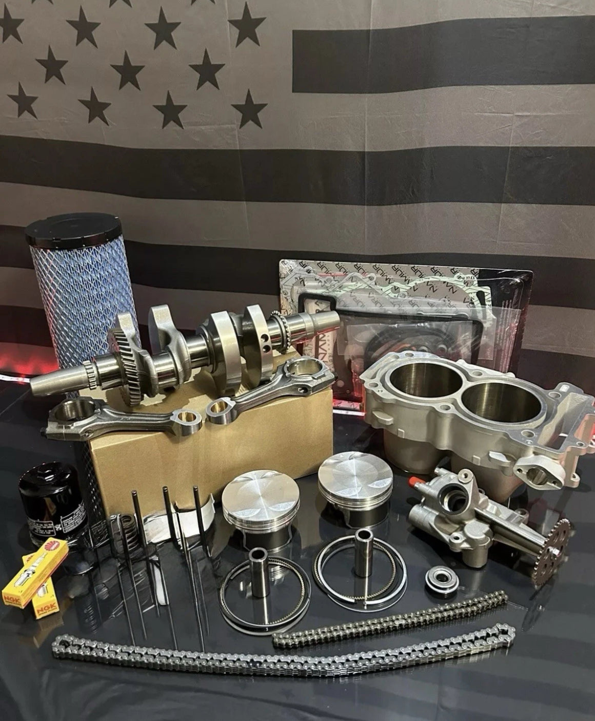 Polaris 2017-2024 RZR 900 Complete Engine Motor Rebuild Kit Without Valves