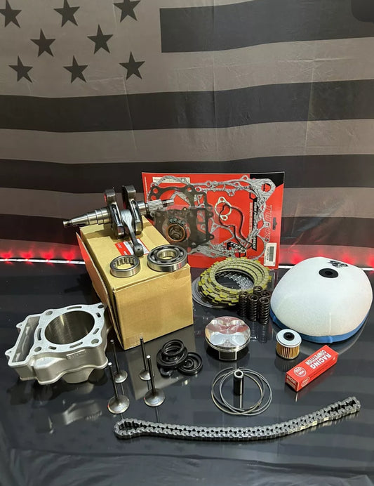 Honda 2018-19 CRF250R Complete Engine Motor Rebuild Kit + Transmission Bearings