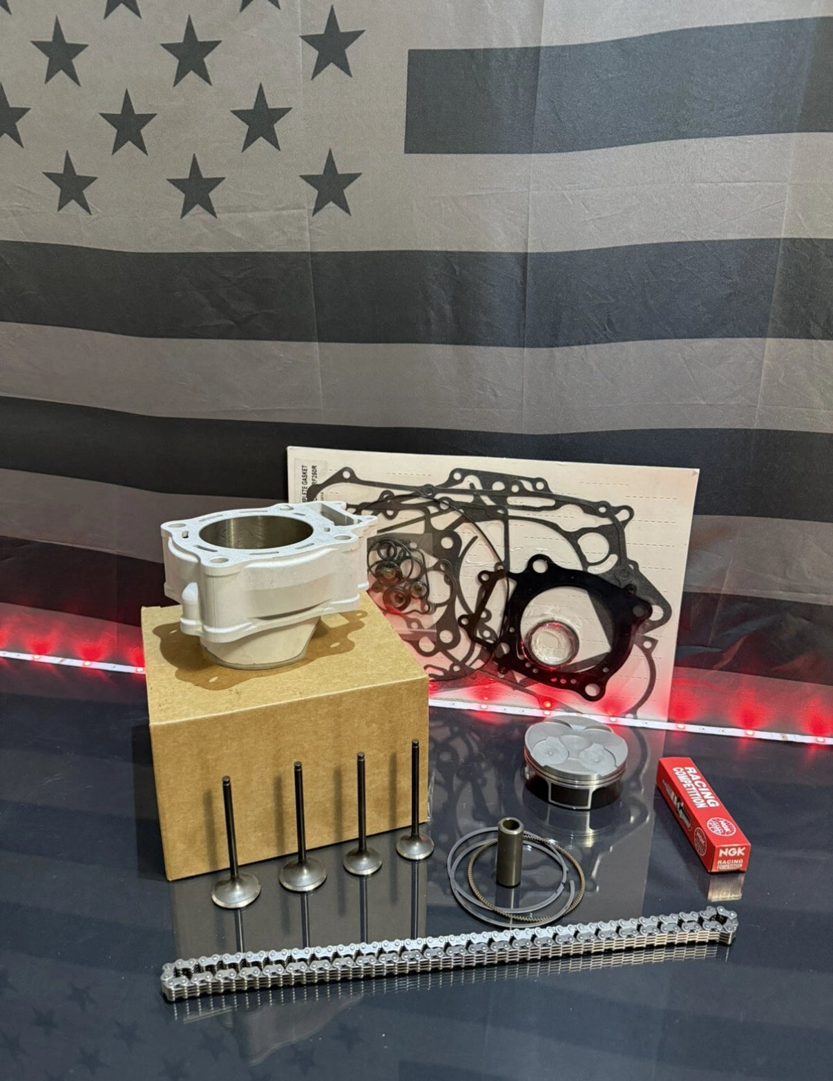 2016-2017 Honda CRF250R Top End Rebuild kit - Cylinder Piston Valves