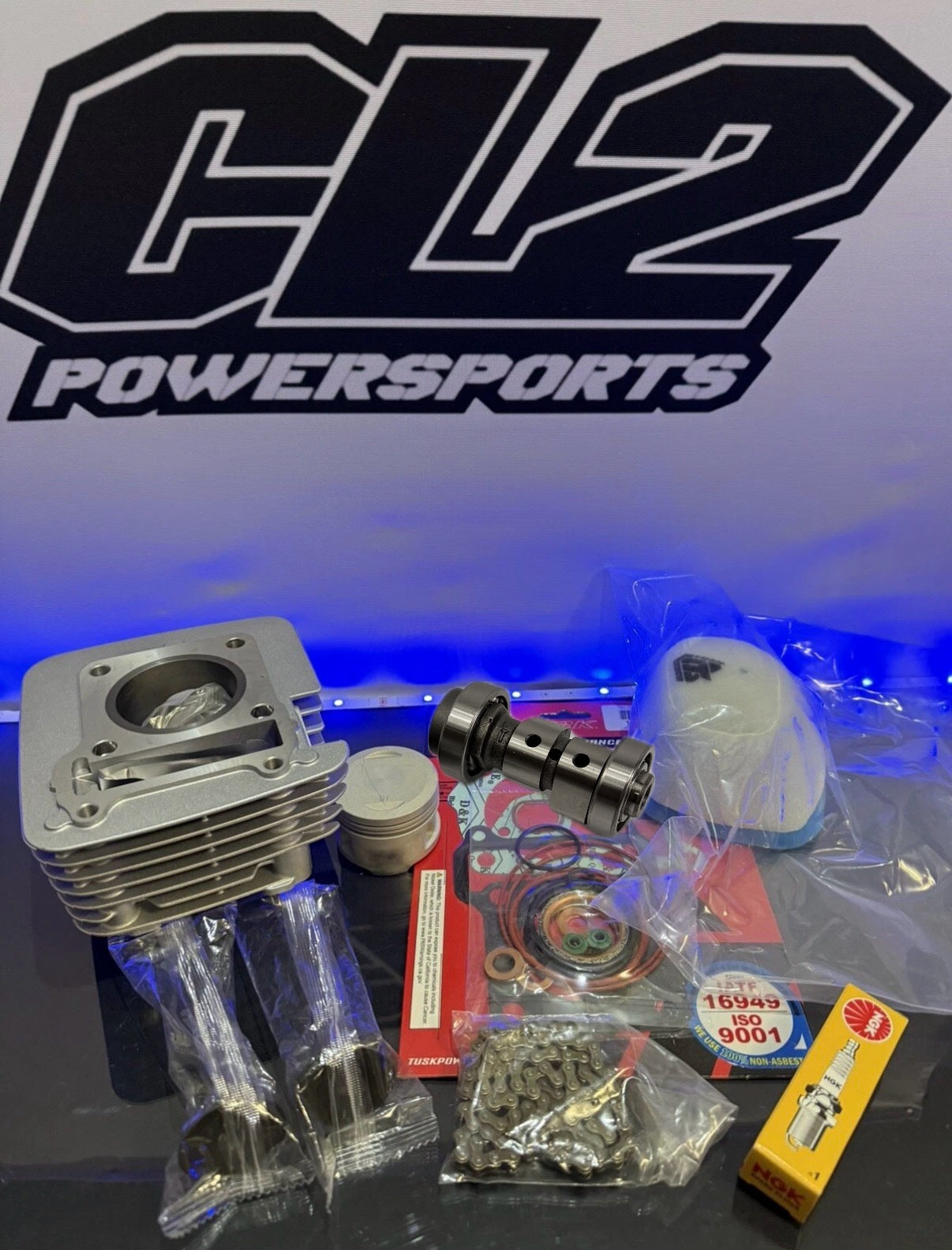 2000-2007 Yamaha TTR 125 Big Bore 150cc Top End Engine Rebuild Kit - Cylinder Piston Valves