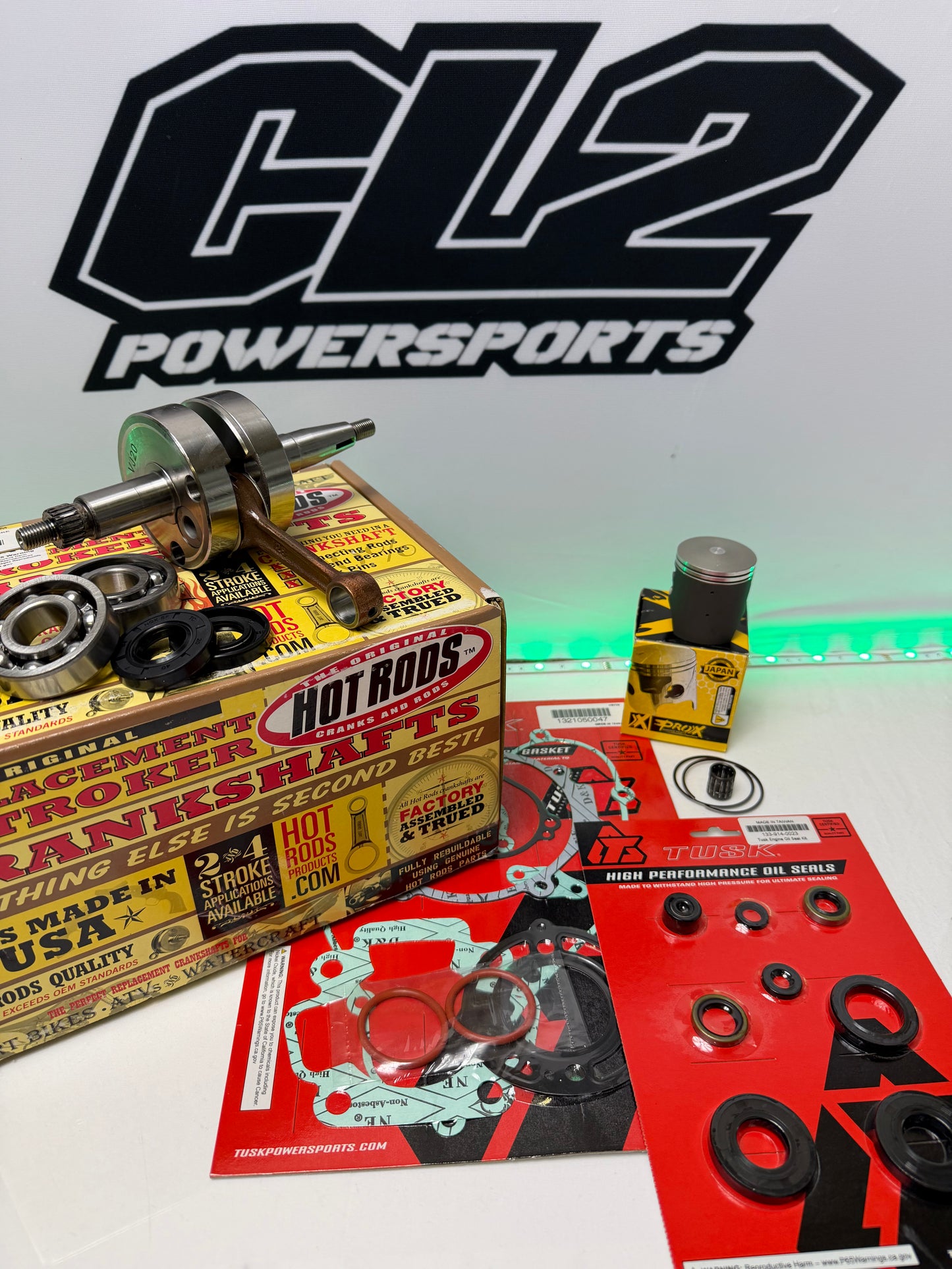2006-2024 Kawasaki KX 65 Engine Motor Rebuild Kit - Crankshaft Piston Bearings Gaskets