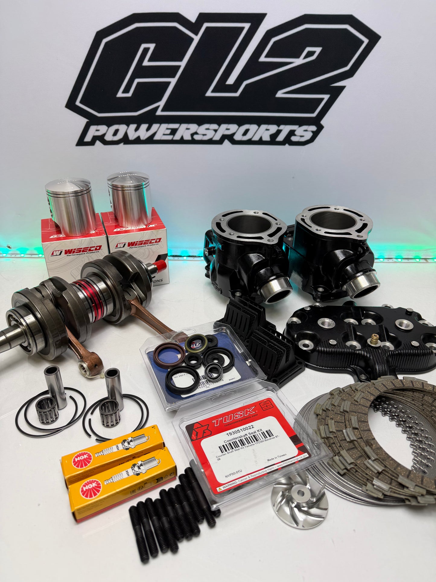 Yamaha Banshee Complete Motor Engine Rebuild Kit - Crankshaft Pistons Cylinders