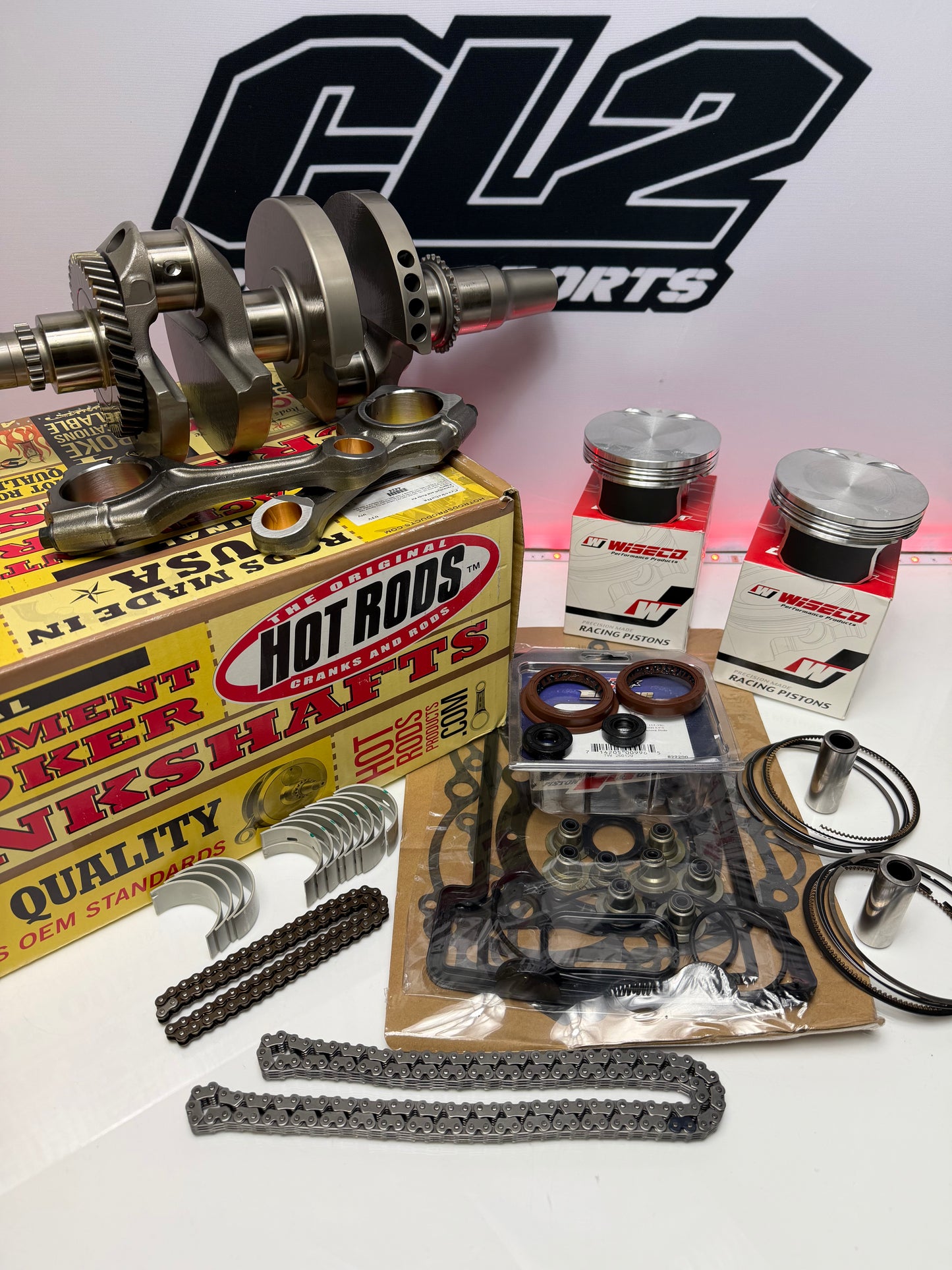 2016-2025 Polaris General 1000 XP Engine Rebuild Kit - Crankshaft Pistons Bearings