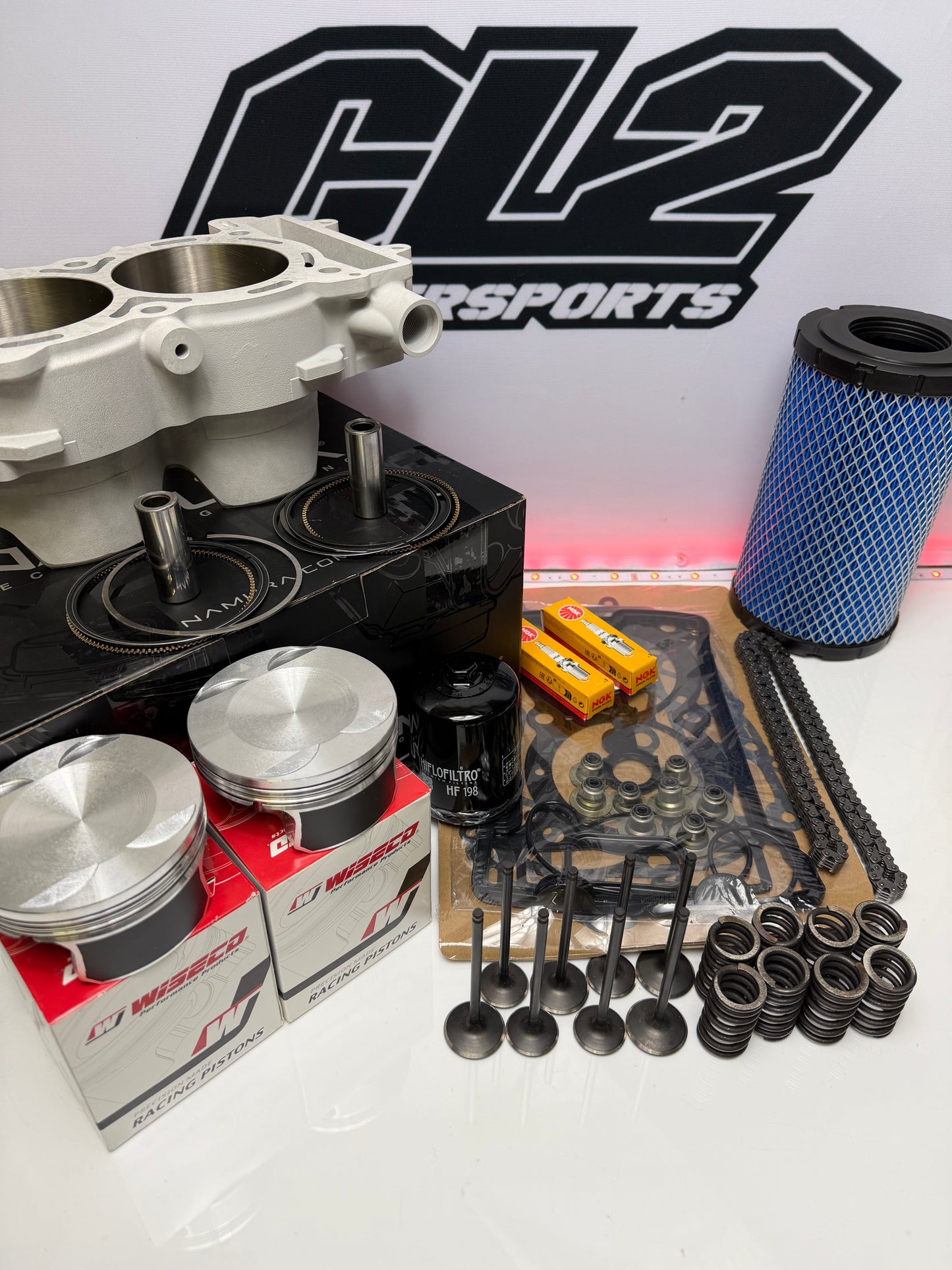 2014-2018 Polaris RZR 4 1000 XP Top End Rebuild Kit- Cylinder Pistons Valves