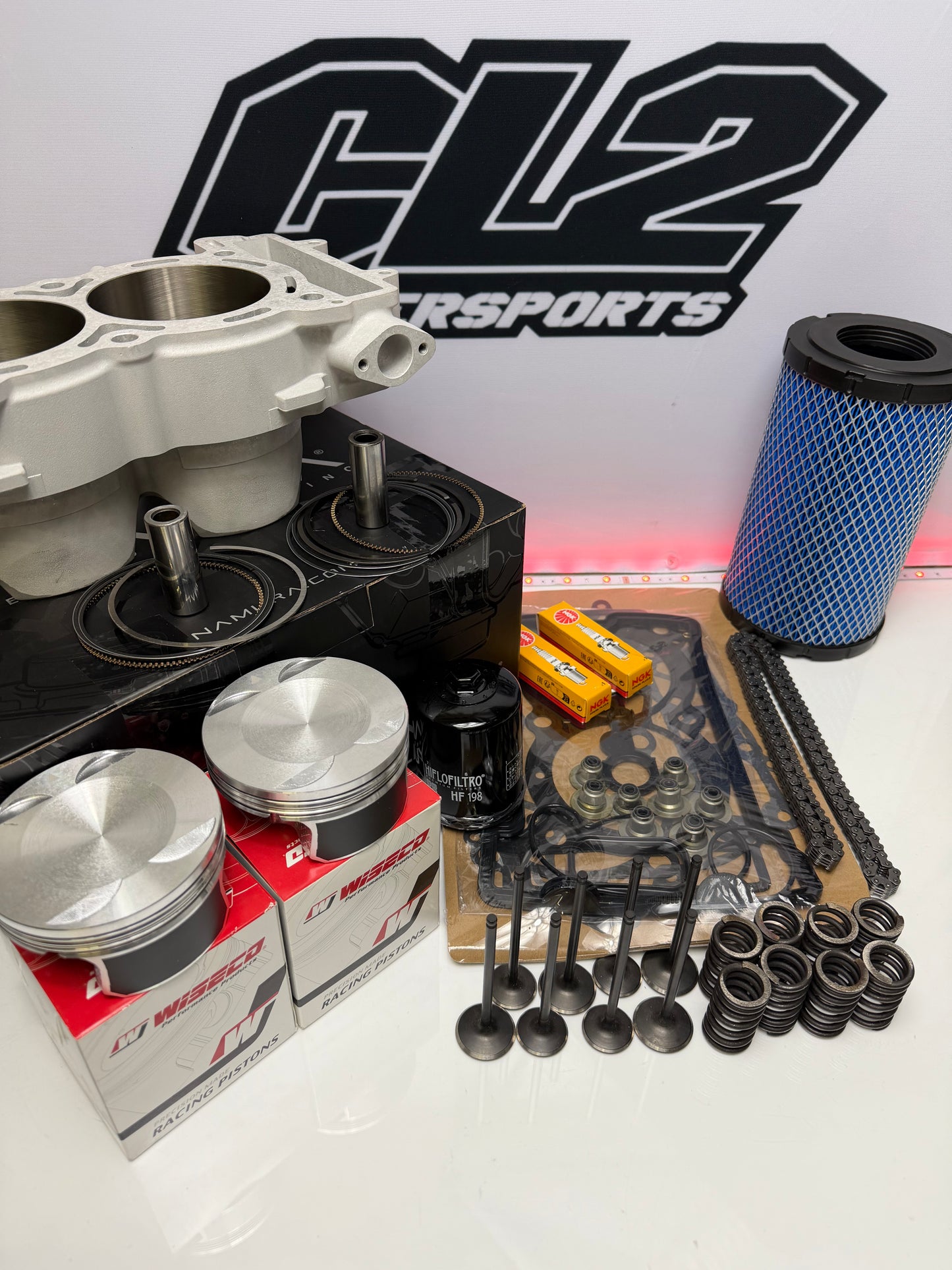 2017-2024 Polaris RZR 4 1000 XP Top End Rebuild Kit- Cylinder Pistons Valves