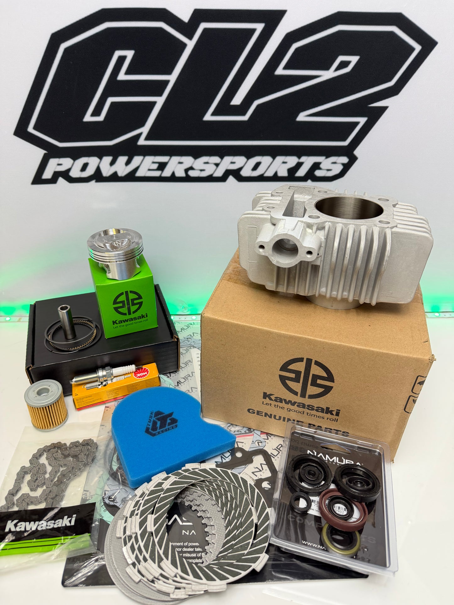 2010-2014 Kawasaki KLX 110 KLX110 Rebuild Kit - OEM Cylinder Piston Clutch
