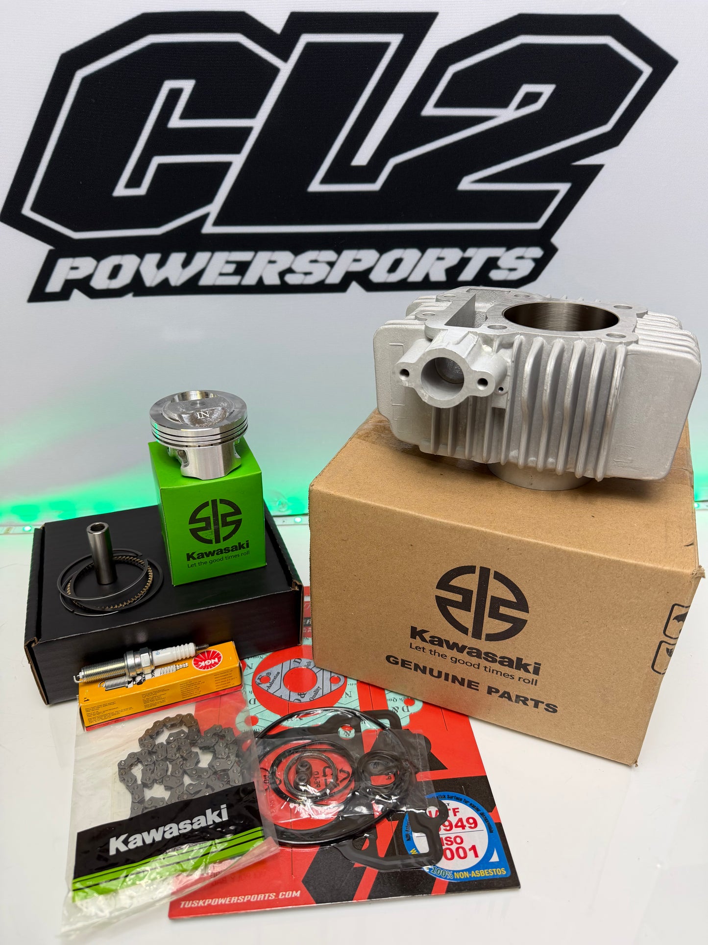 2015-2026 Kawasaki KLX 110 KLX110 Engine Rebuild Kit - OEM Cylinder Piston Gasket