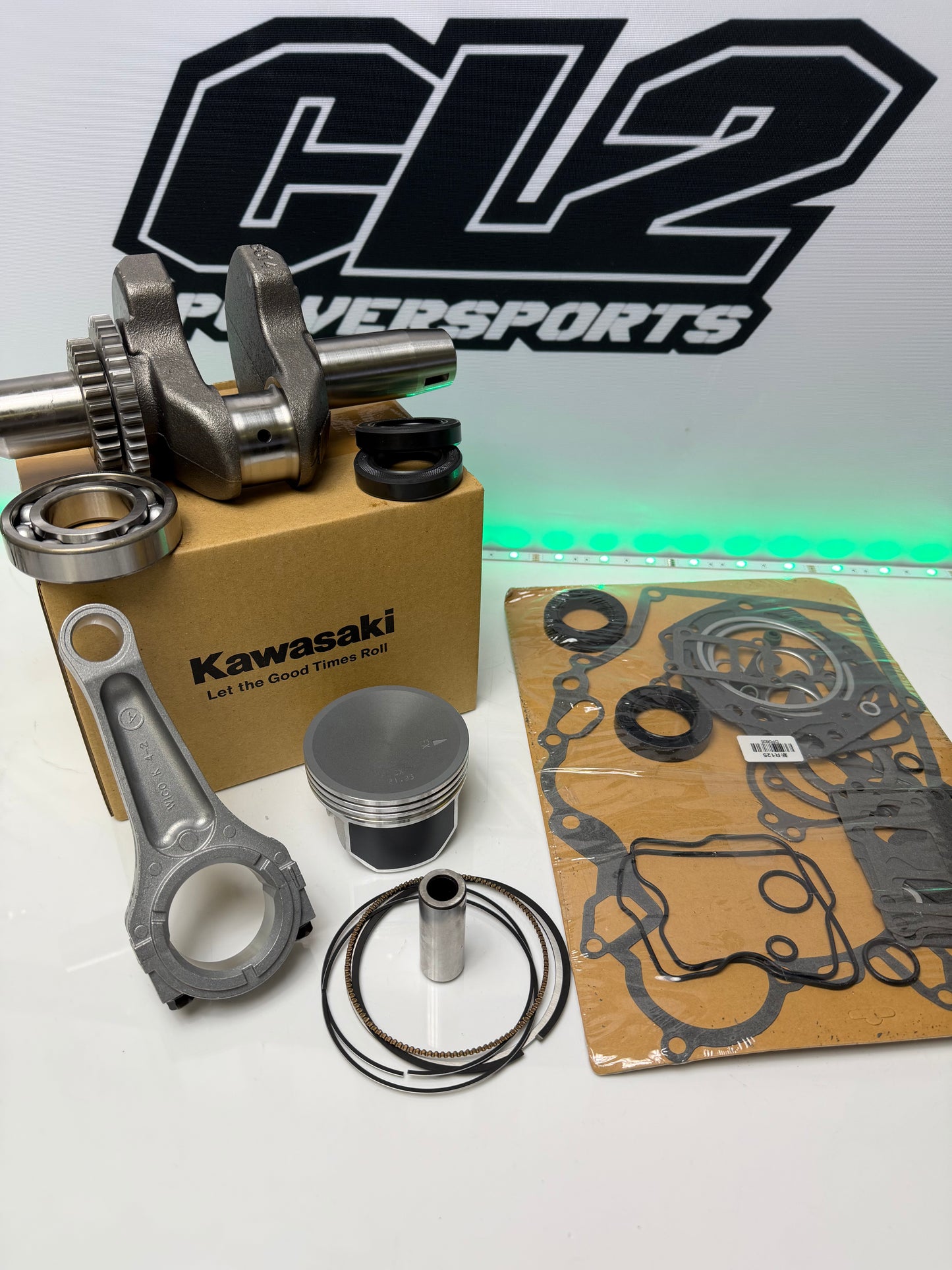 Kawasaki Mule KAF400 Engine Motor Rebuild Kit - 600 610 SX - Crankshaft Piston