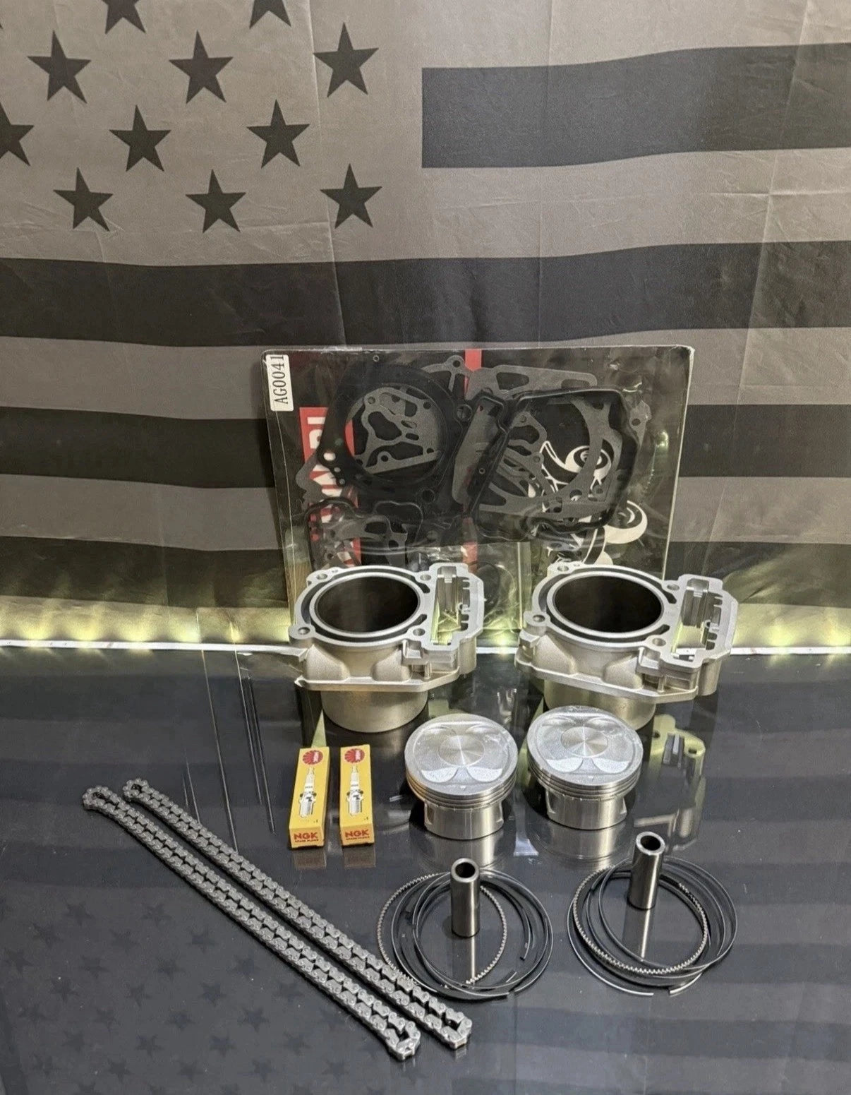 Can-Am Defender HD10 1000 Top End Rebuild Kit -  Pistons / Cylinders